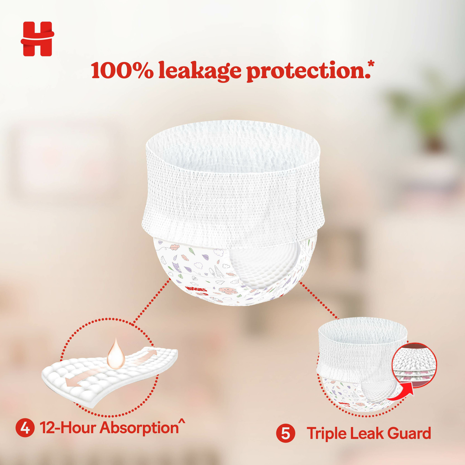 Image of Huggies Complete Comfort Wonder Pants, India's Fastest Absorbing Diaper | - XL