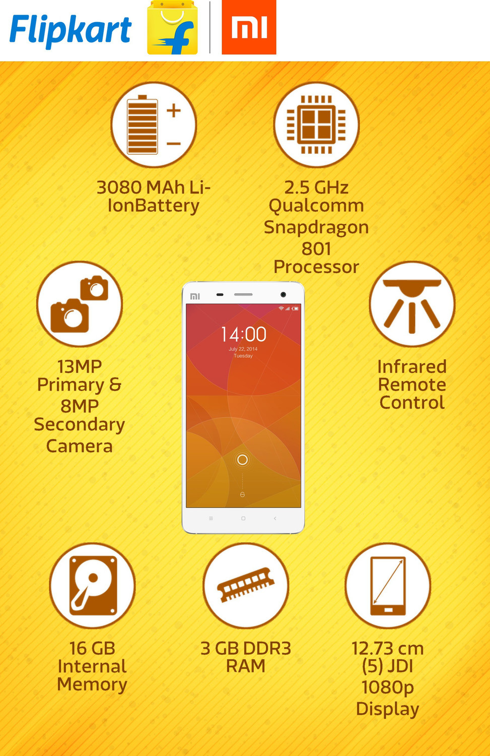 Image of MI4 (White, 16 GB)