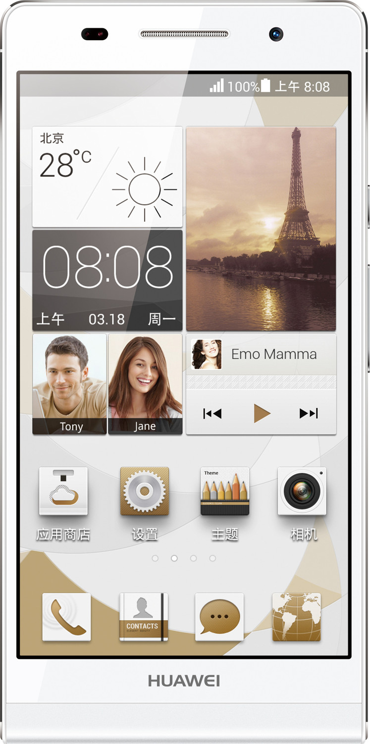 Image of Huawei Ascend P6 (White, 8 GB)