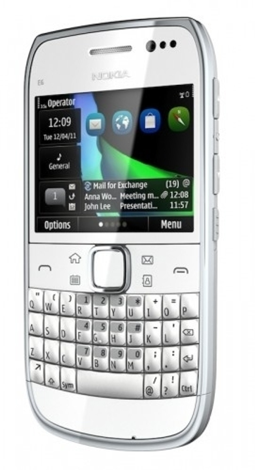 Image of Nokia E6 (White, 8 GB)