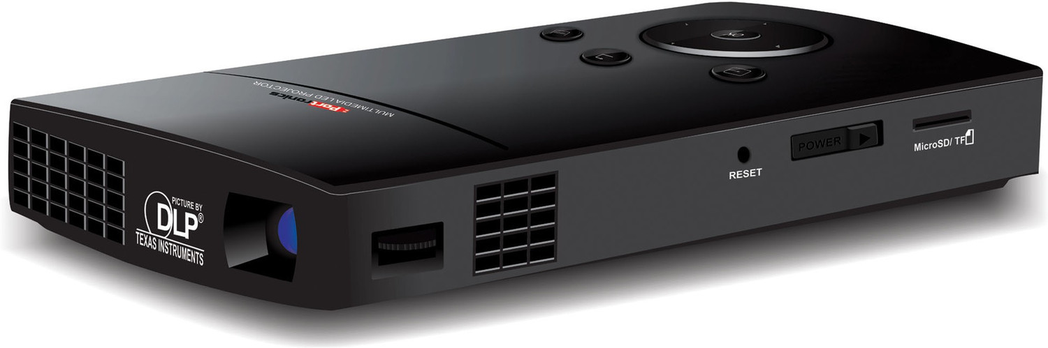 Image of Portronics Pocket Led Projector 50 lm LED Corded & Cordless Portable Projector (Black)