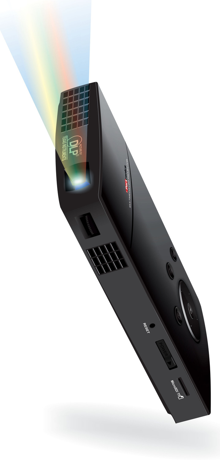 Image of Portronics Pocket Led Projector 50 lm LED Corded & Cordless Portable Projector (Black)