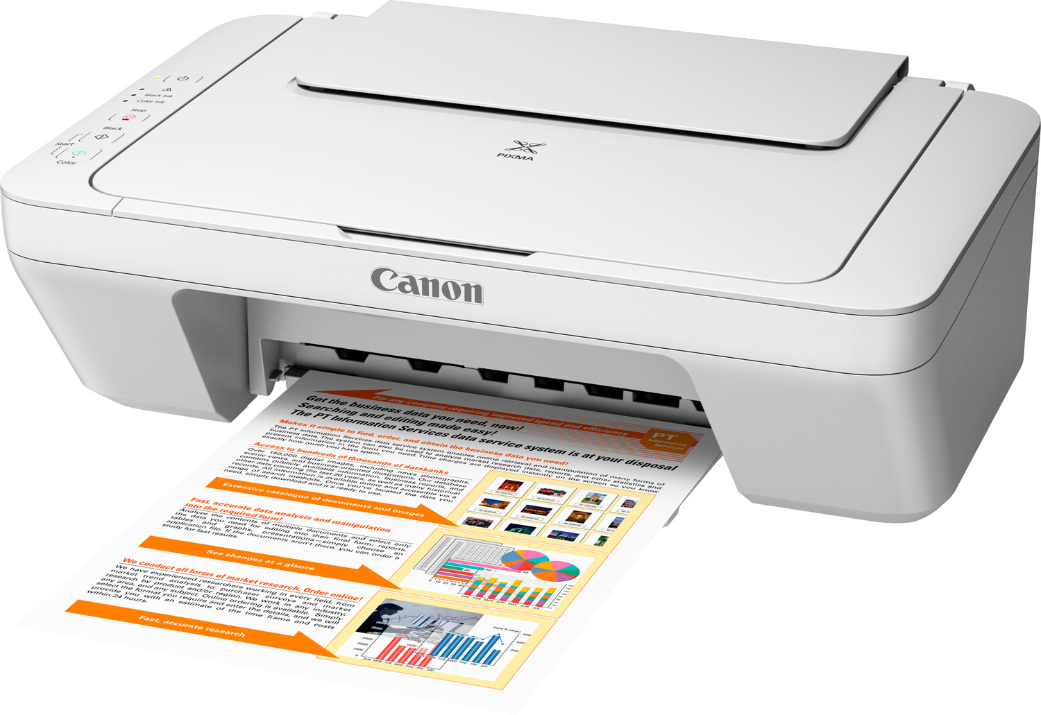 Image of Canon PIXMA MG2570 All-in-One Inkjet Printer