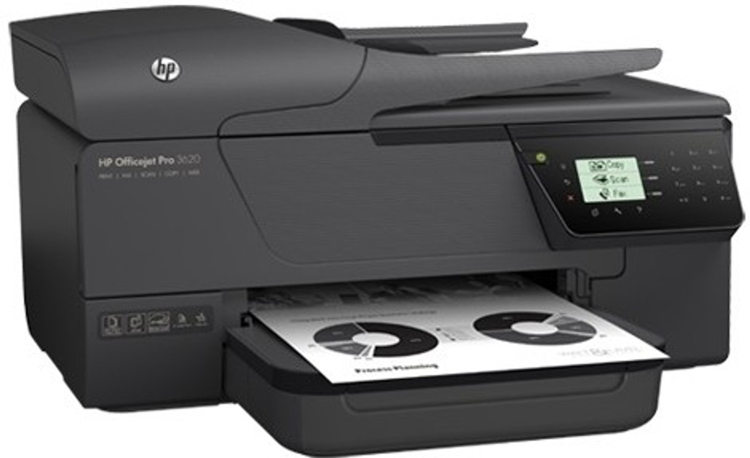 Image of HP Officejet Pro 3620 Multi-function Monochrome Inkjet Printer