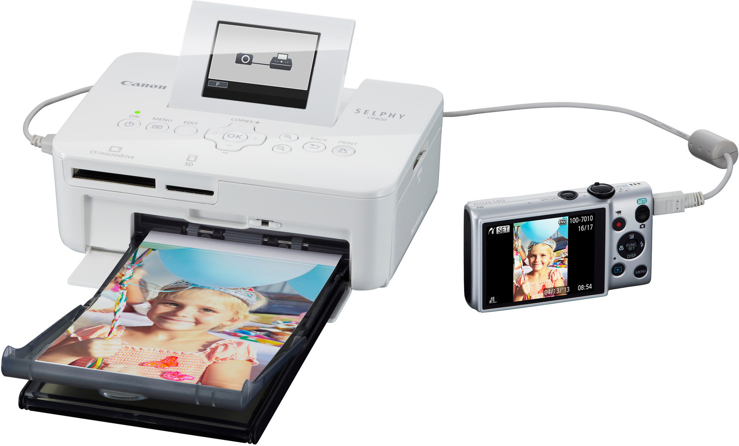 Image of Canon Selphy CP820 Single Function Color Inkjet Printer (Borderless Printing)