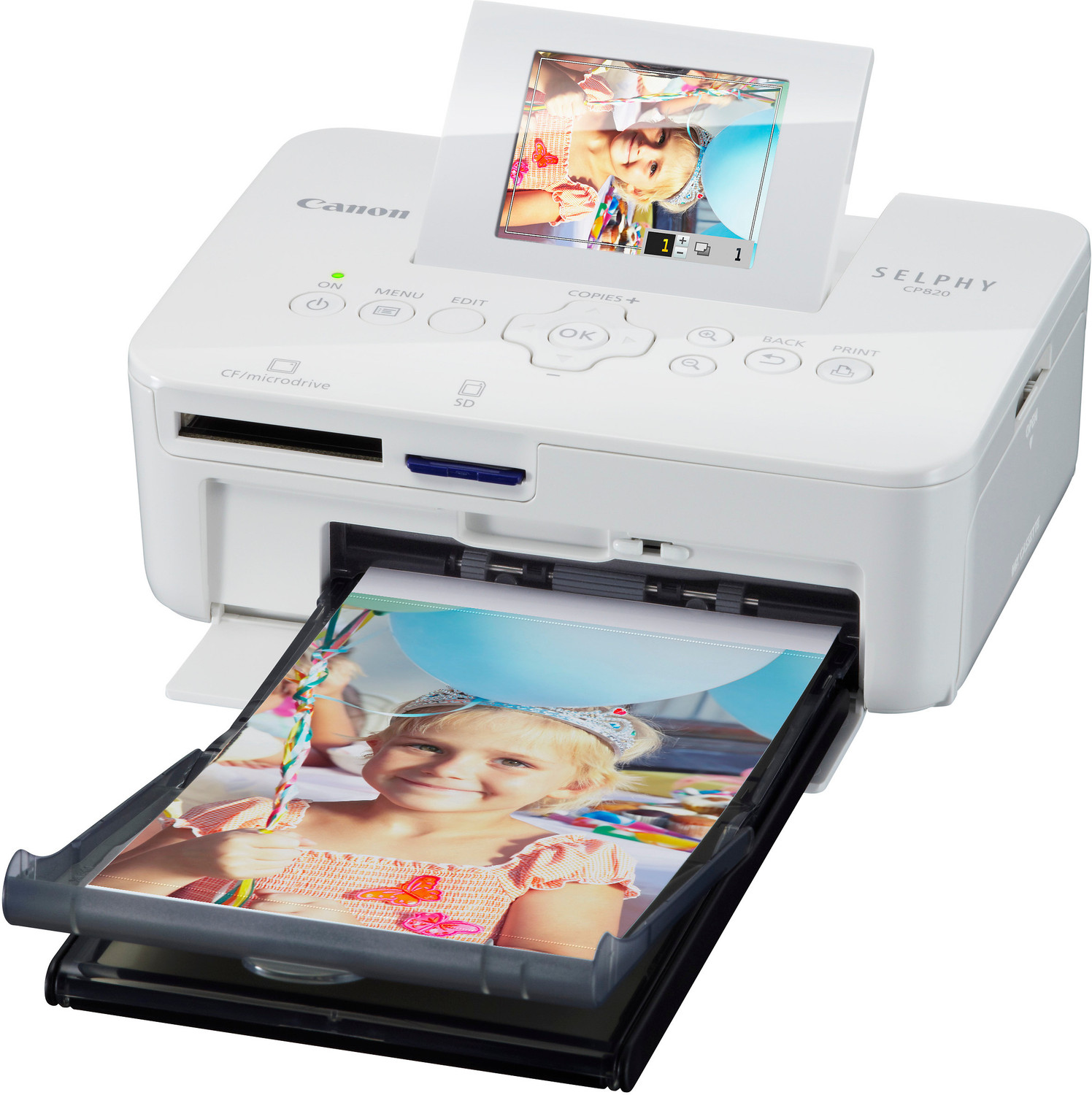 Image of Canon Selphy CP820 Single Function Color Inkjet Printer (Borderless Printing)
