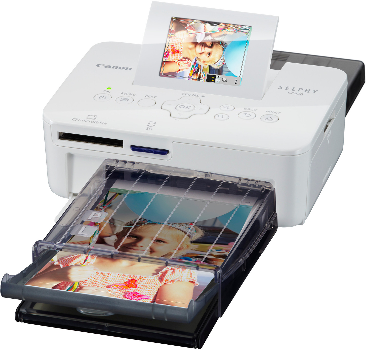 Image of Canon Selphy CP820 Single Function Color Inkjet Printer (Borderless Printing)