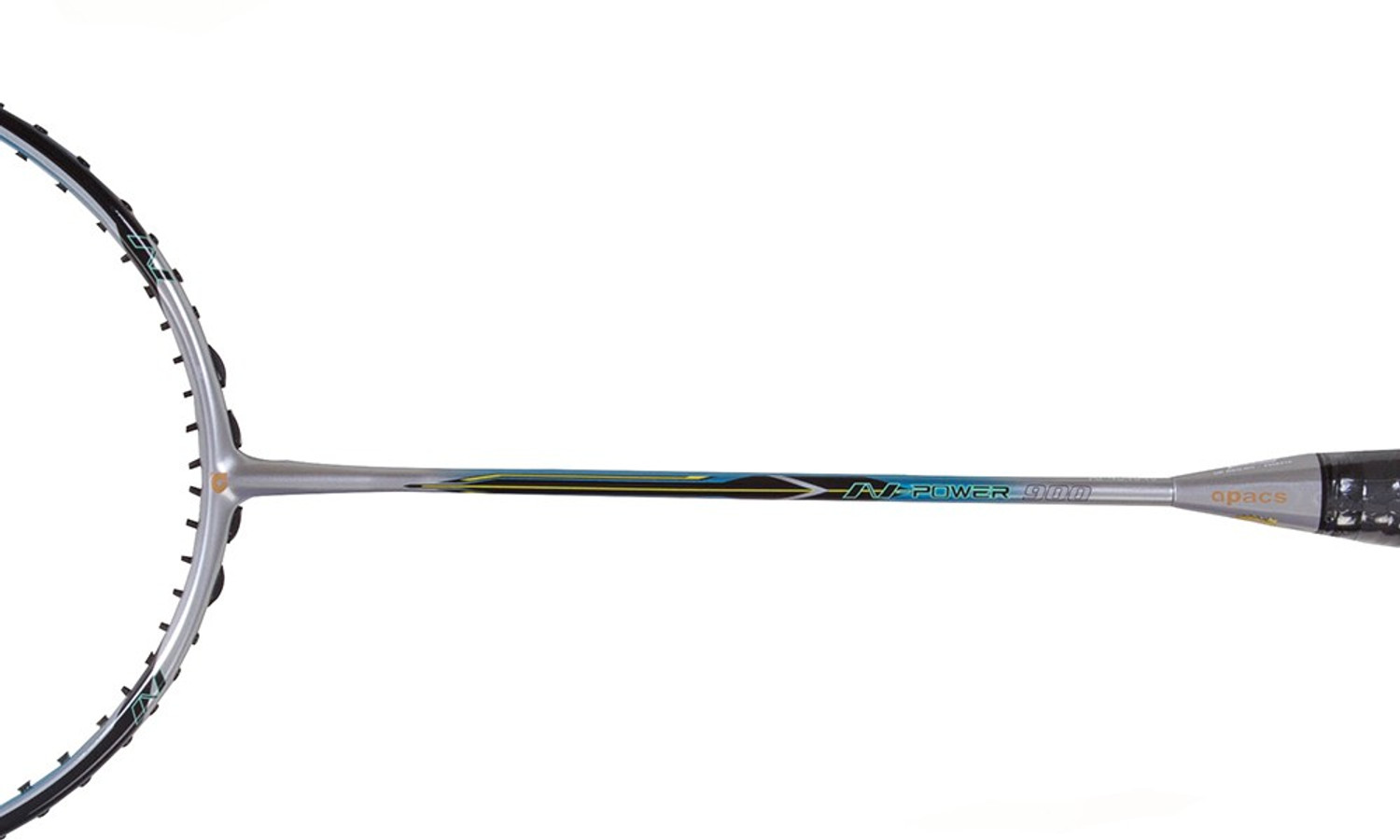 Image of apacs Fleet N Power 900 Silver, Blue Unstrung Badminton Racquet (Pack of: 1, 82 g)