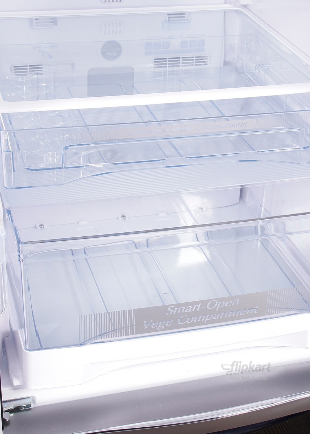 Image of Hitachi 456 L Frost Free French Door Bottom Mount Inverter Technology Star Refrigerator (Glass Black, R-WB480PND2 GBK)