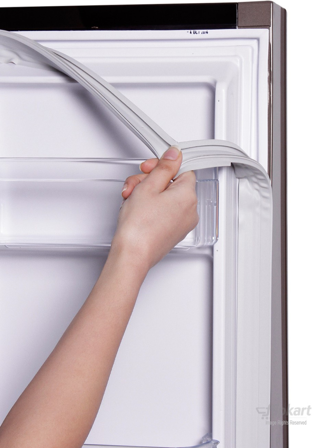 Image of Hitachi 456 L Frost Free French Door Bottom Mount Inverter Technology Star Refrigerator (Glass Black, R-WB480PND2 GBK)