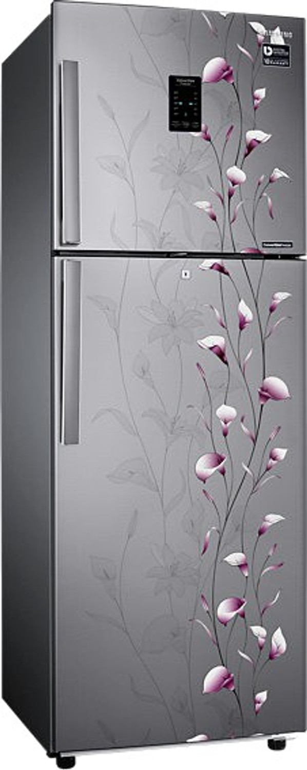 Image of Samsung 253 L Frost Free Double Door 3 Star Refrigerator (Tender Lily Silver, RT28K3953SZ)