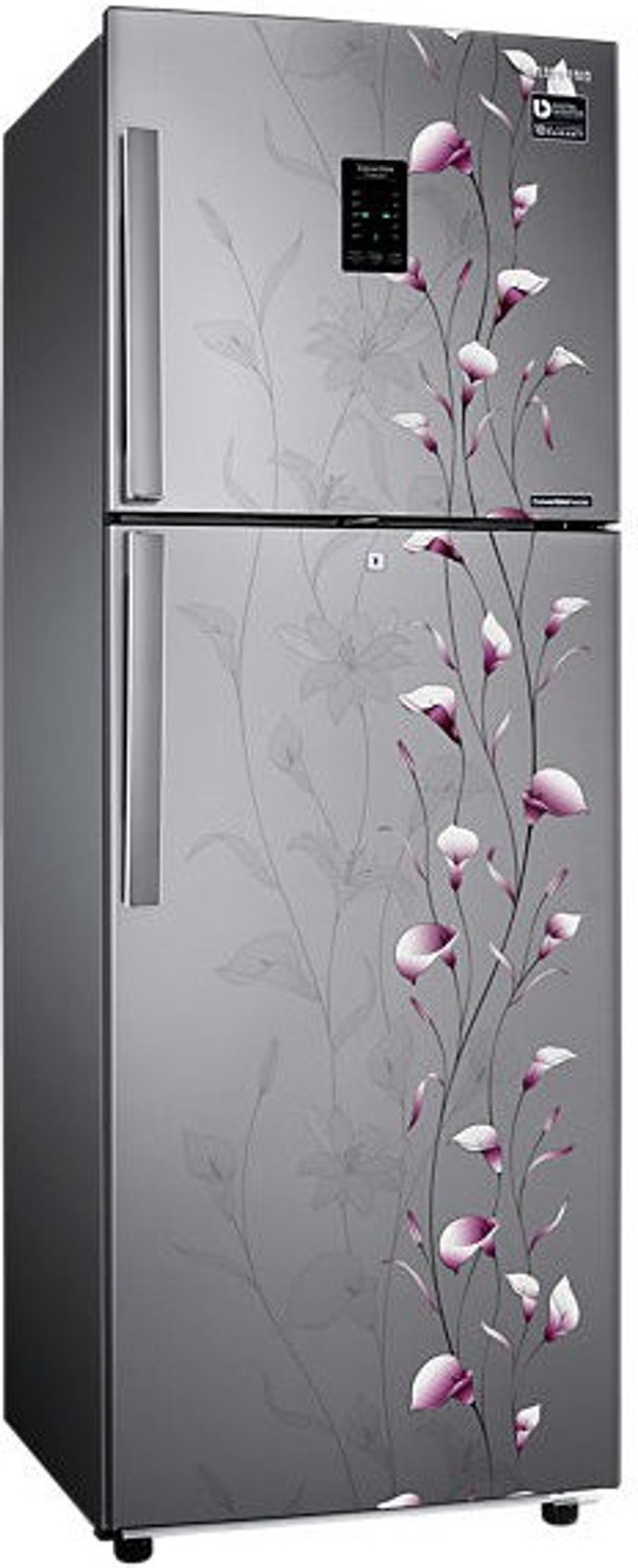 Image of Samsung 253 L Frost Free Double Door 3 Star Refrigerator (Tender Lily Silver, RT28K3953SZ)