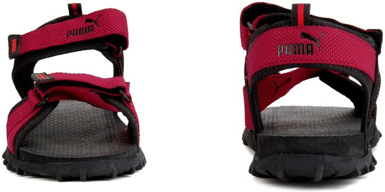 PUMA Rio Men Black Maroon Sports Sandals Price History