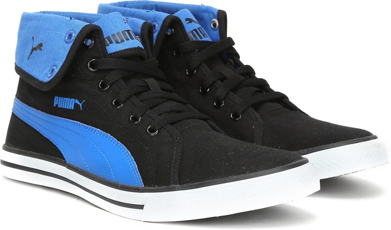PUMA Carme Mid Mid Ankle Sneakers For Men Black Blue Price
