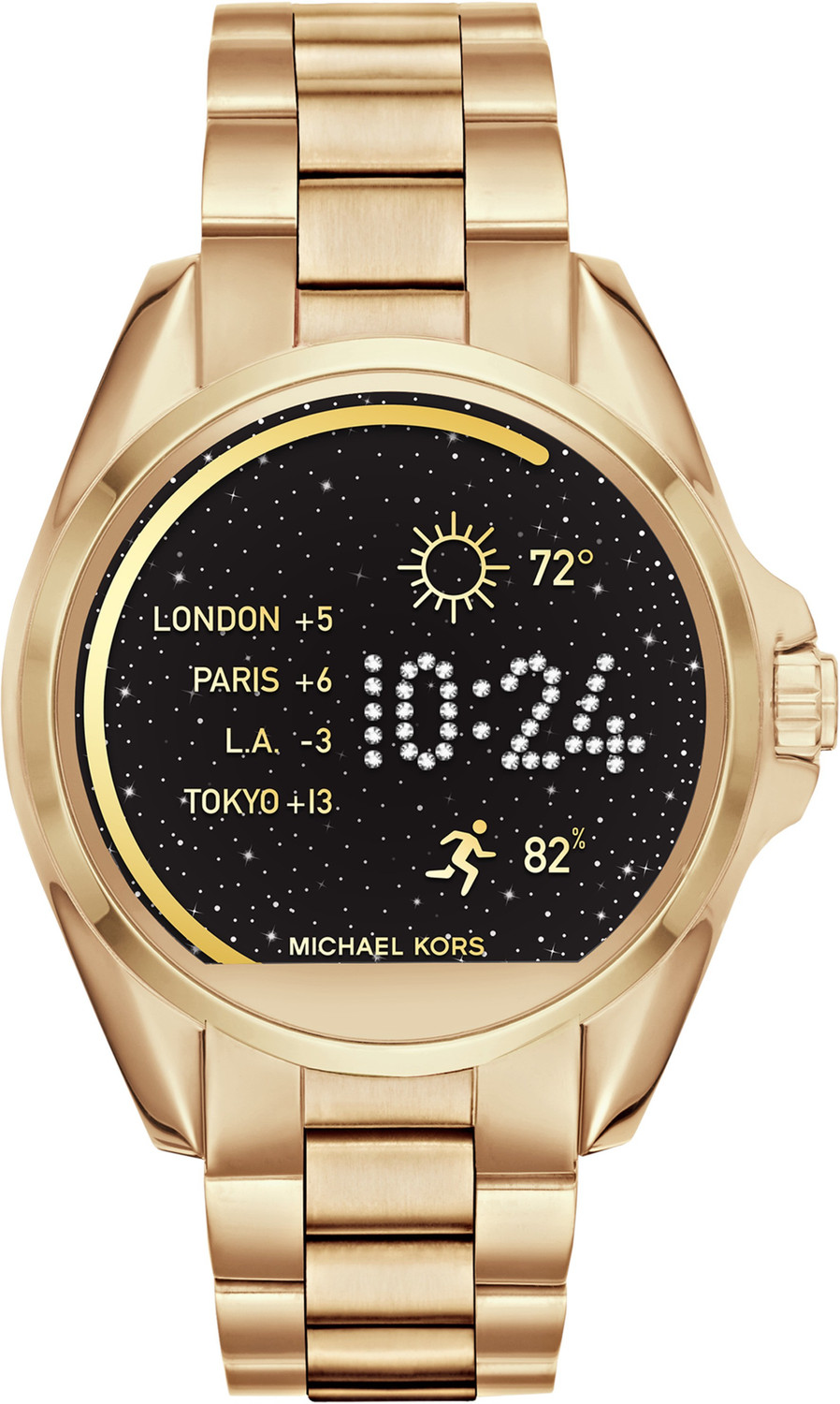 Mk mens sale gold smartwatch