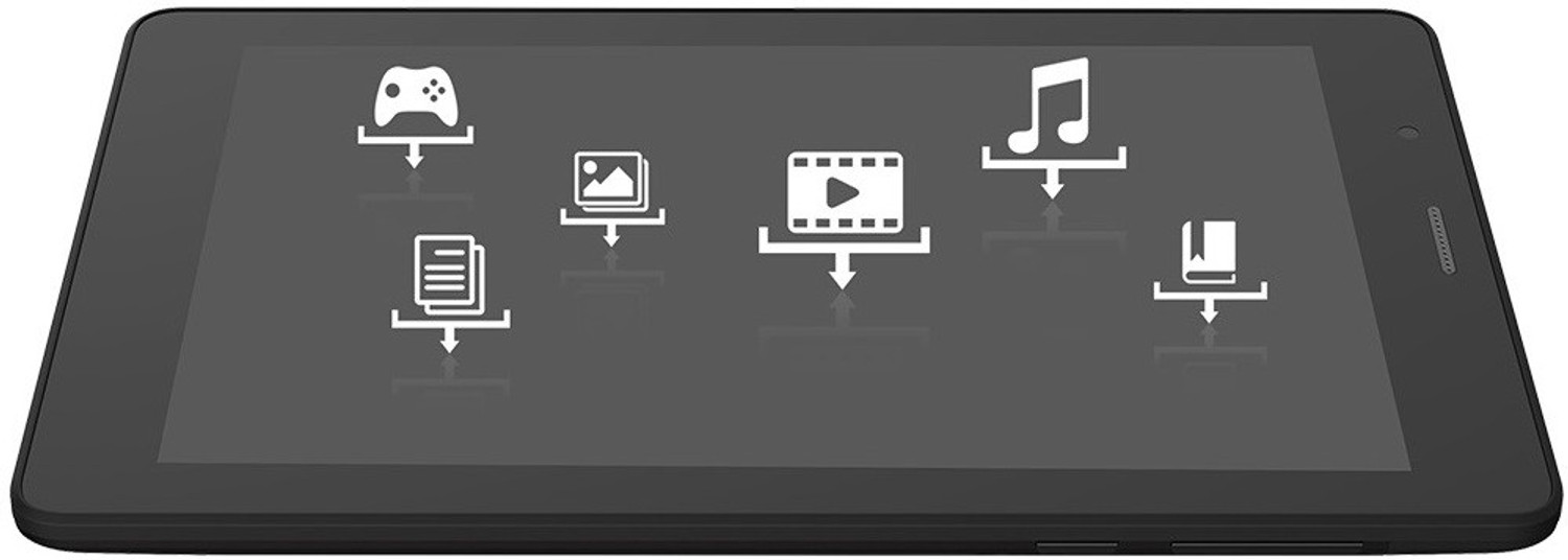 Image of Micromax Canvas Tab P70221 1 GB RAM 16 GB ROM 7 inch with 3G Dual Core Tablet (Black)