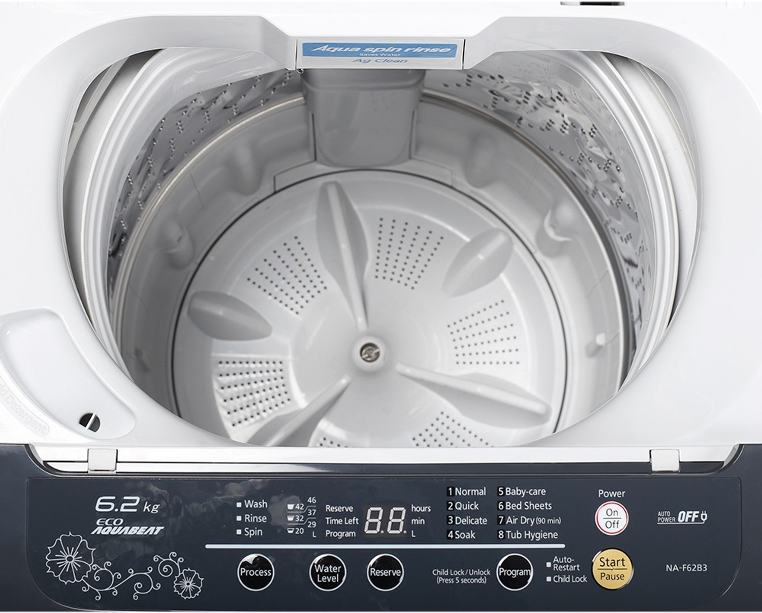Image of Panasonic 6.2 kg Fully Automatic Top Load Washing Machine Grey
