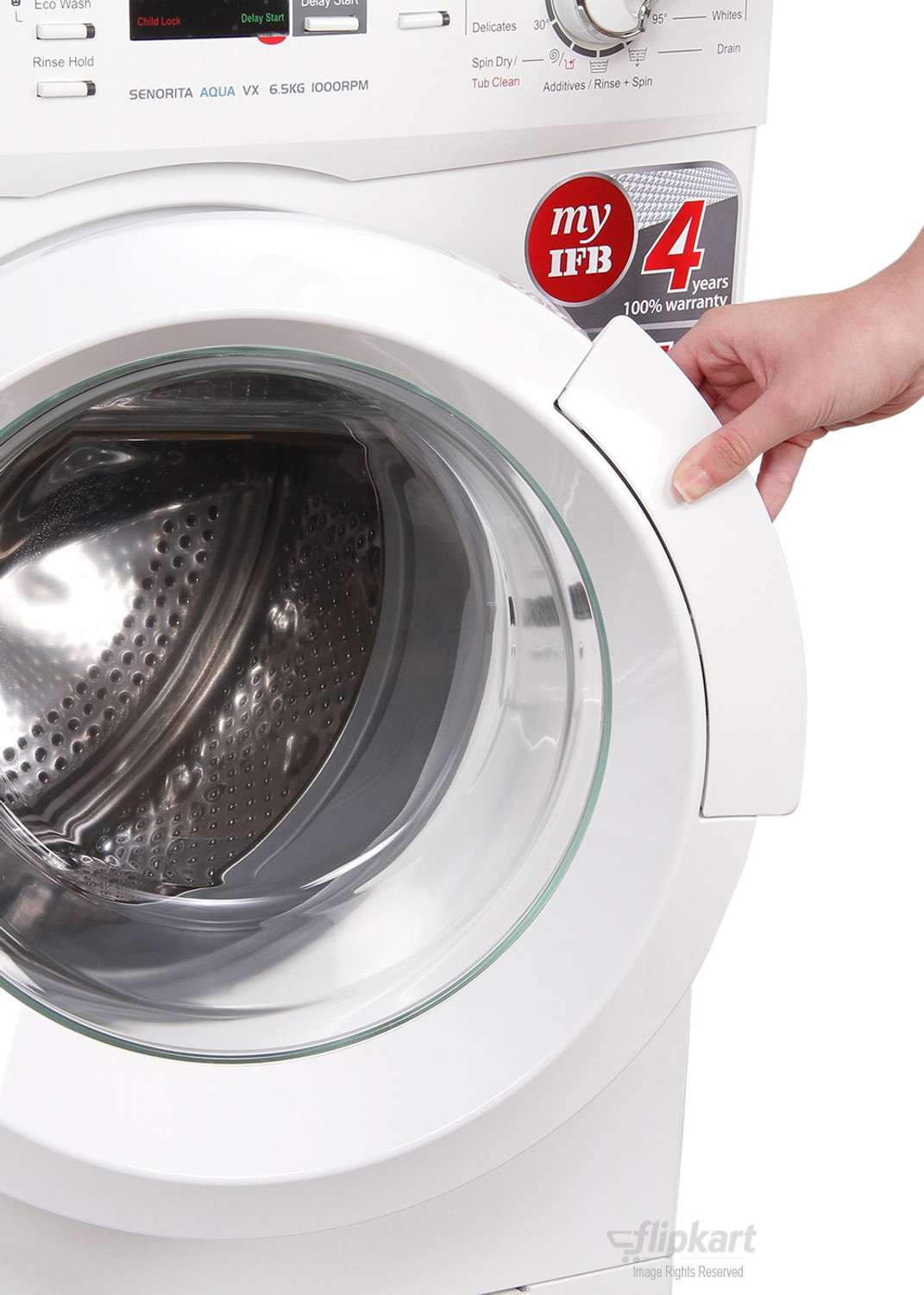 Image of IFB 6.5 kg Fully Automatic Front Load Washing Machine with In-built Heater White