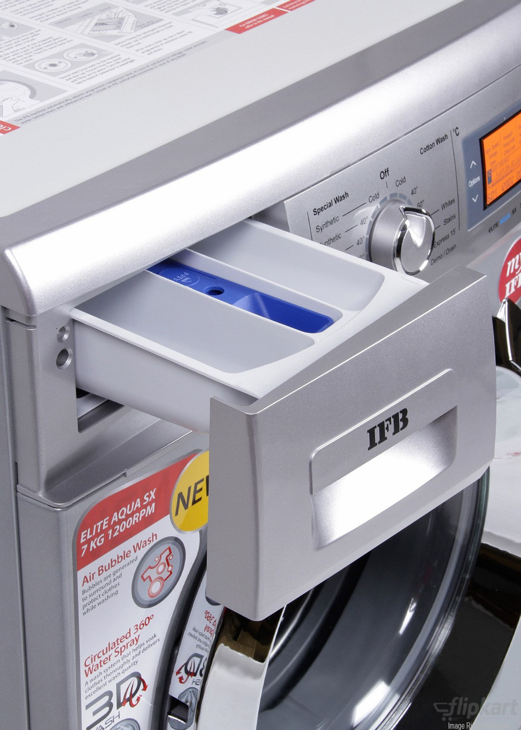 Image of IFB 7 kg Fully Automatic Front Load Washing Machine with In-built Heater Silver