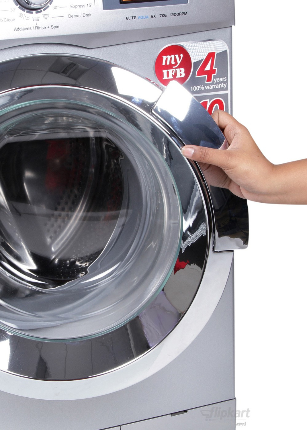 Image of IFB 7 kg Fully Automatic Front Load Washing Machine with In-built Heater Silver
