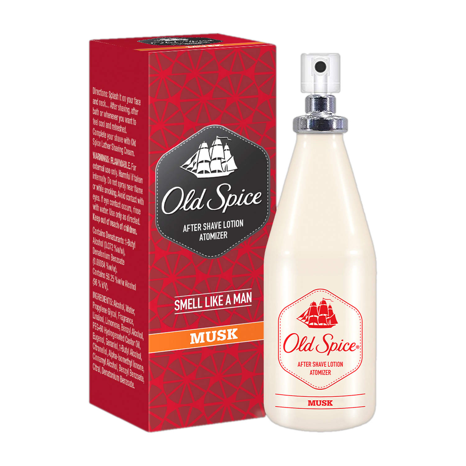 Old Spice Musk Atomizer After Shave Lotion