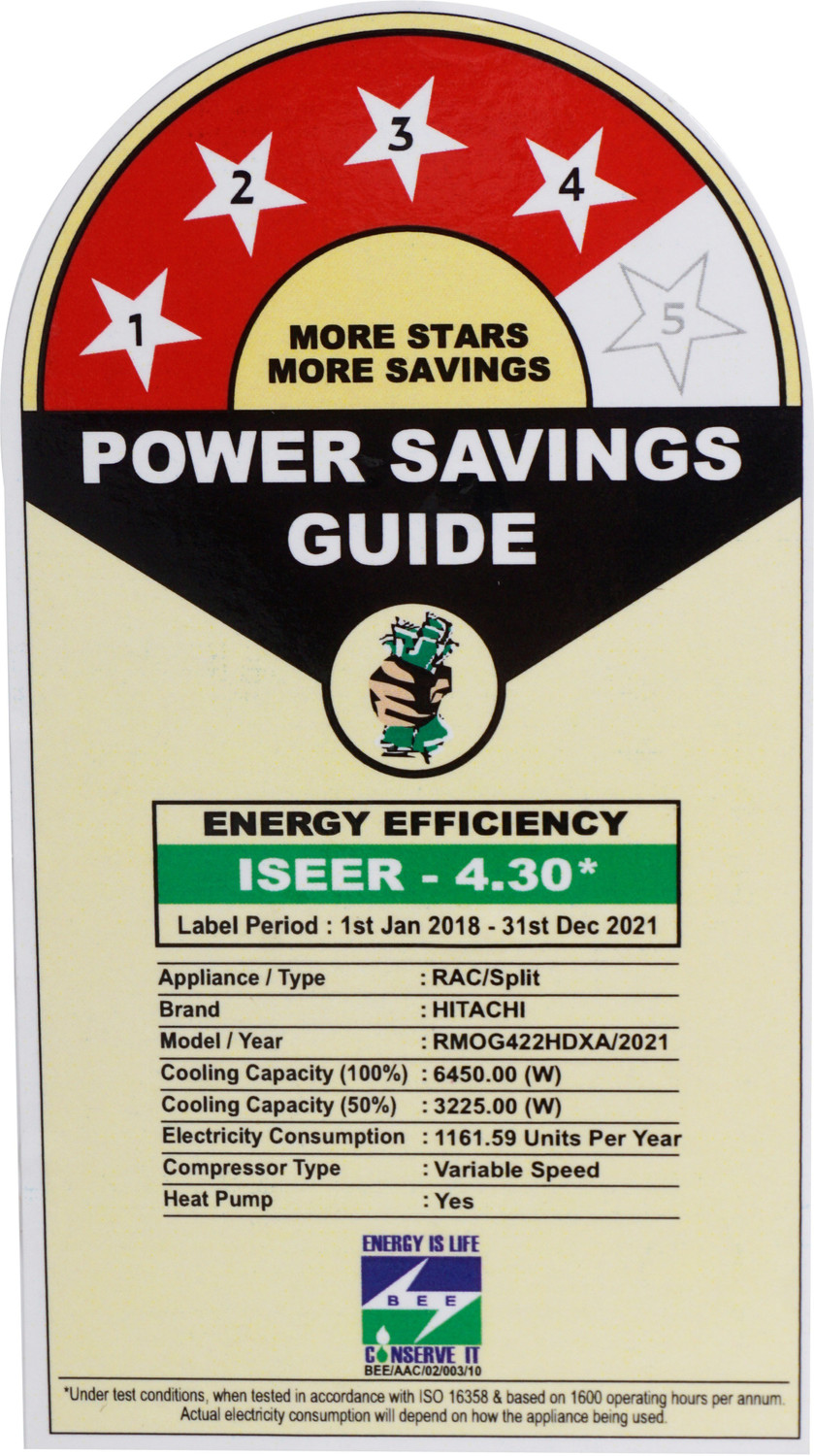 Image of Hitachi 2021 Model 2 Ton 4 Star Split Inverter Hot and Cold AC