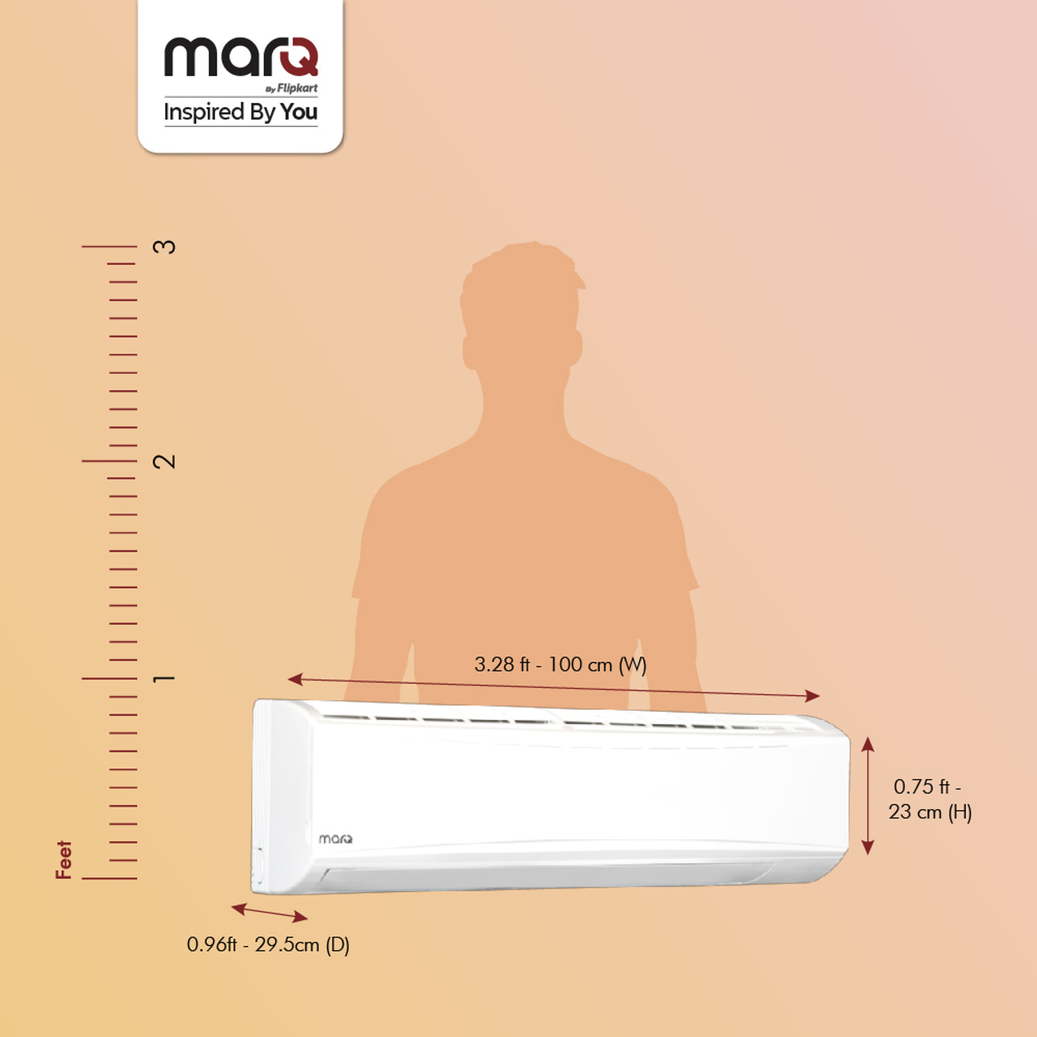 Image of MarQ by Flipkart 2023 Model 1.5 Ton 5 Star Split Inverter 4-in-1 Convertible with Turbo Cool Technology AC