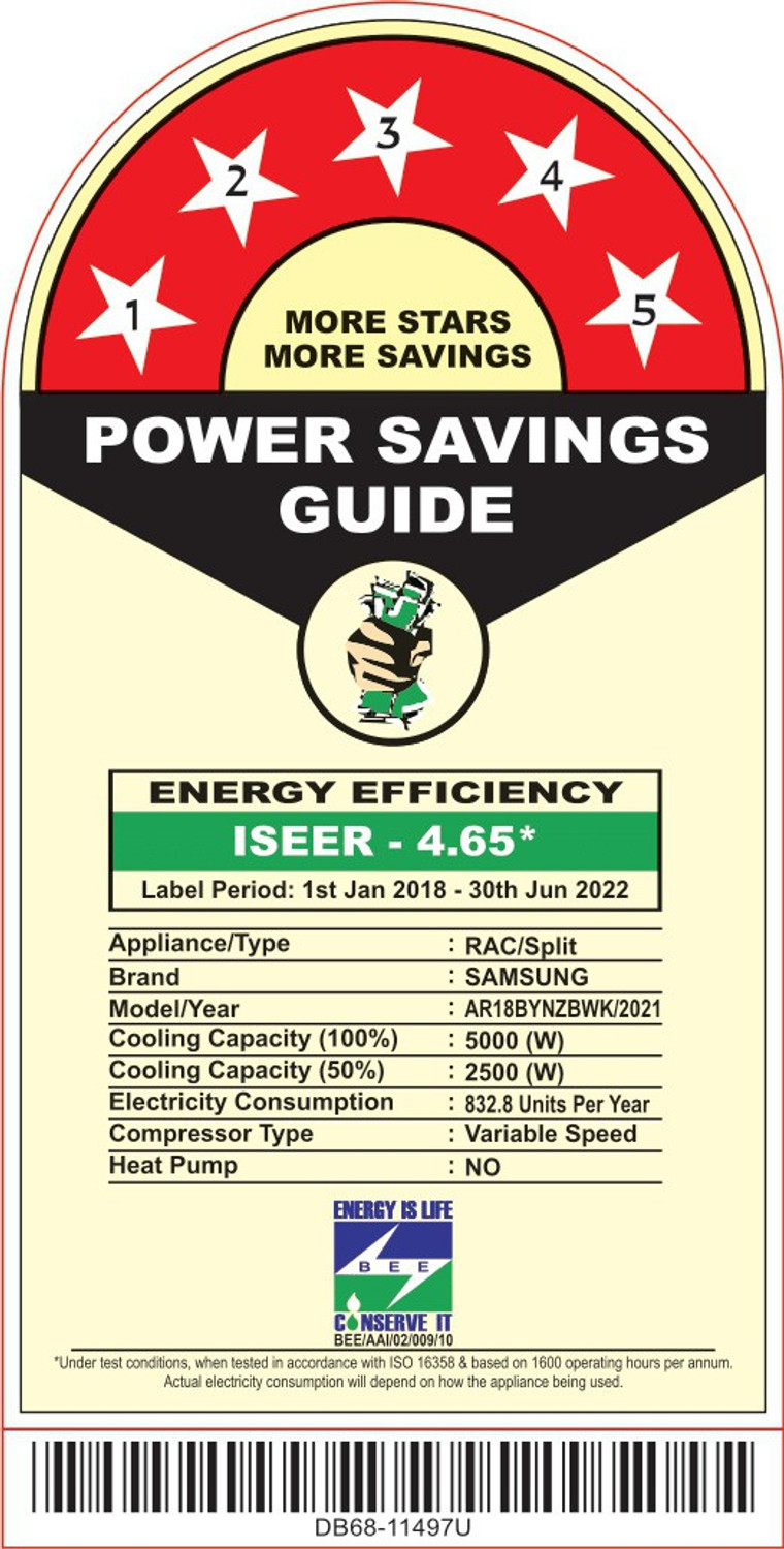 Image of Samsung 2022 Model 1.5 Ton 5 Star Split Inverter with Wi-fi AC