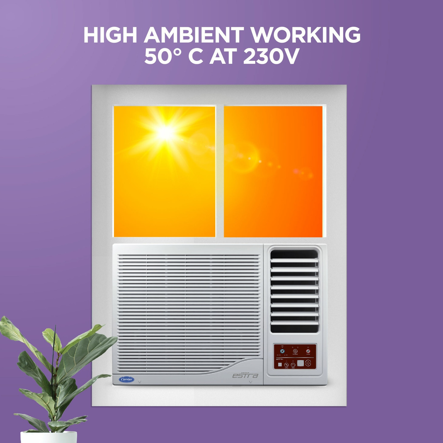 Image of CARRIER 2023 Model 1 Ton 3 Star Window 2 Way Air Directional control with Dust Filter(2023 Model) AC