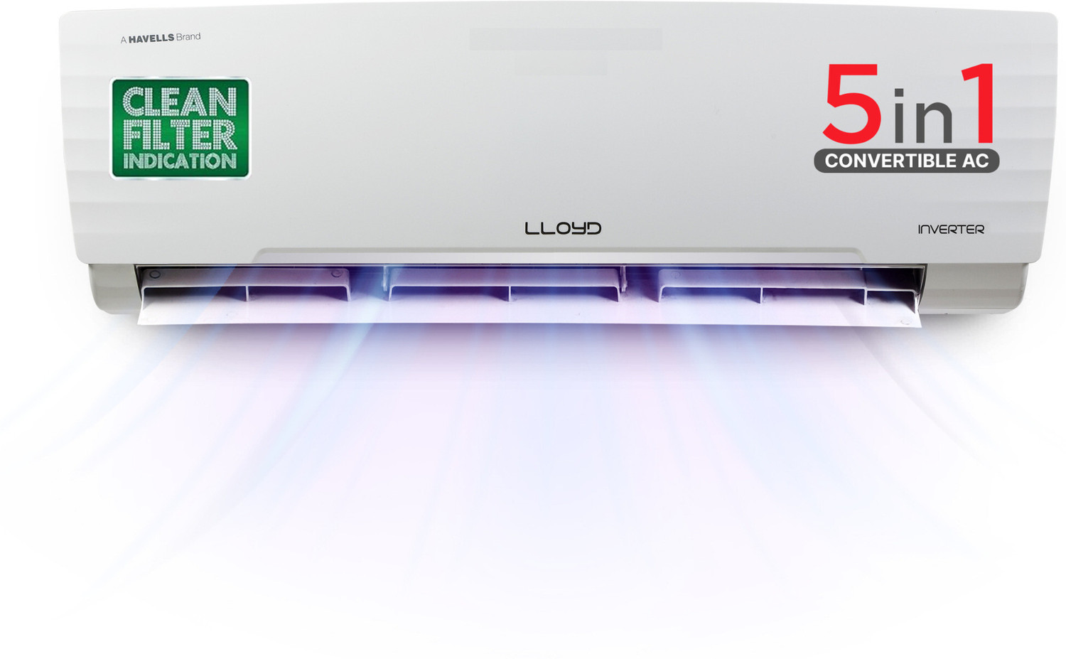 Lloyd 1.5 Ton 3 Star Split Inverter AC - White
