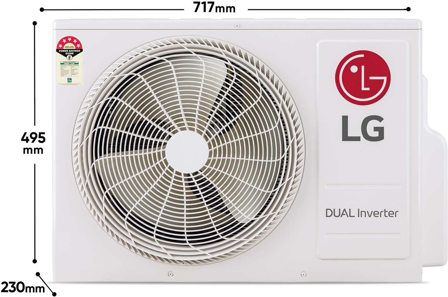Image of LG 2025 Model 1.5 Ton 3 Star Split Dual Inverter AC (US-H18VNXE, White)