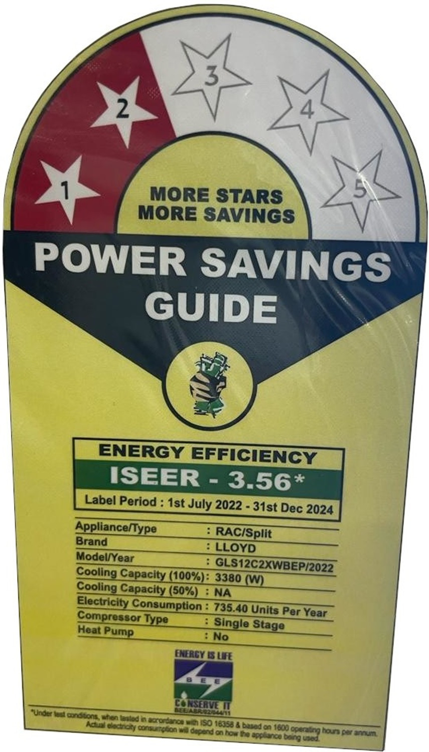 Image of Lloyd 2022 Model 1 Ton 2 Star Split Inverter AC