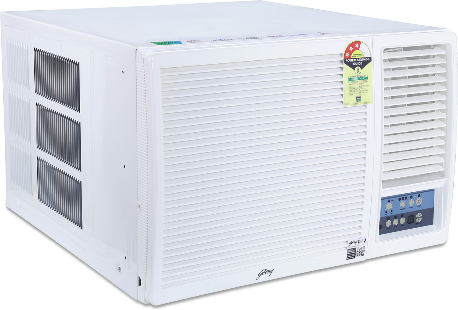 Godrej Turbo Mode 2023 Model 1.5 Ton 3 Star Window with Anti Corrosive Blue Fin AC White (WFC
