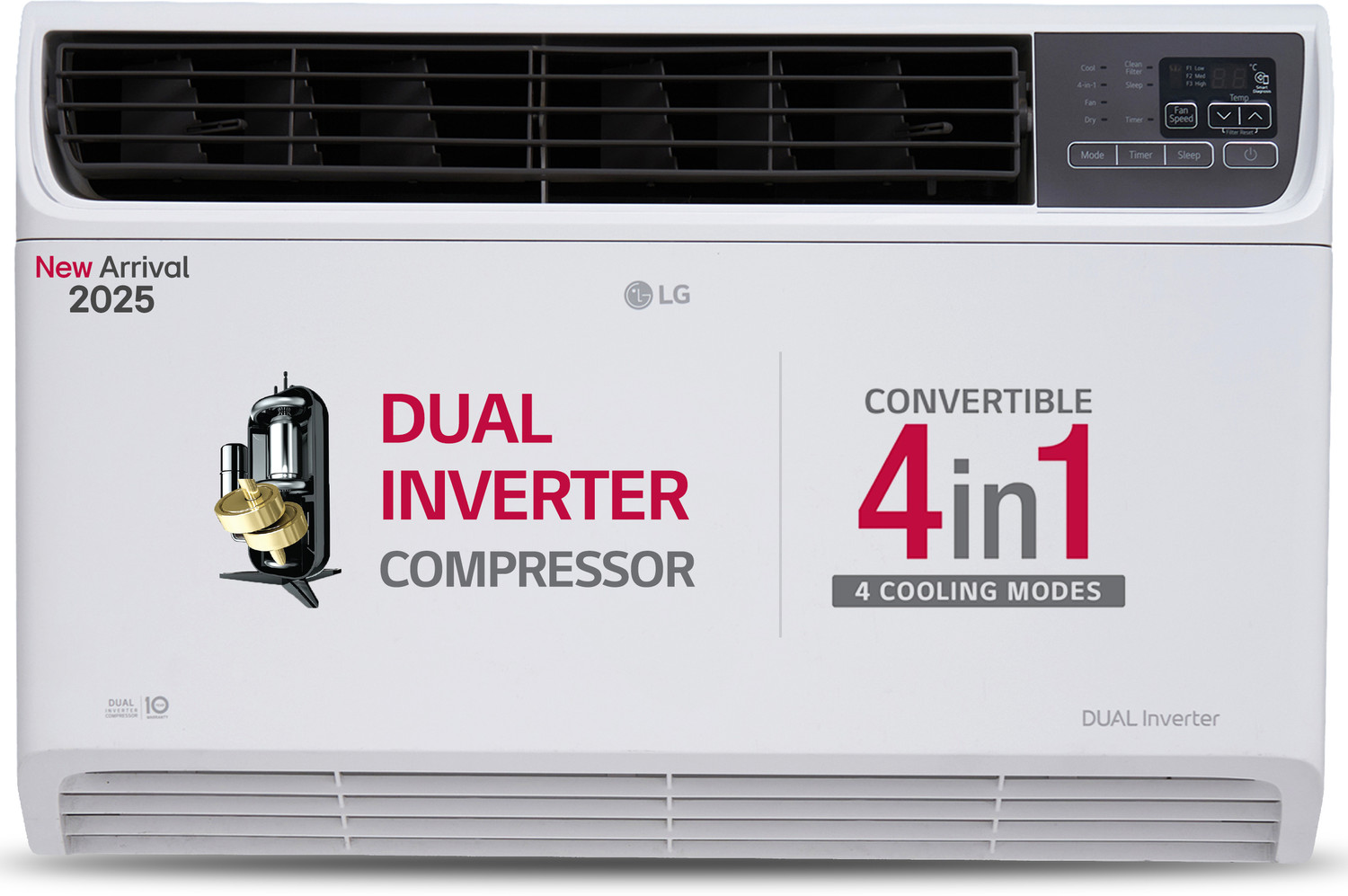 Image of LG 2025 Model 1.5 Ton 3 Star Split Dual Inverter AC (US-H18VNXE, White)