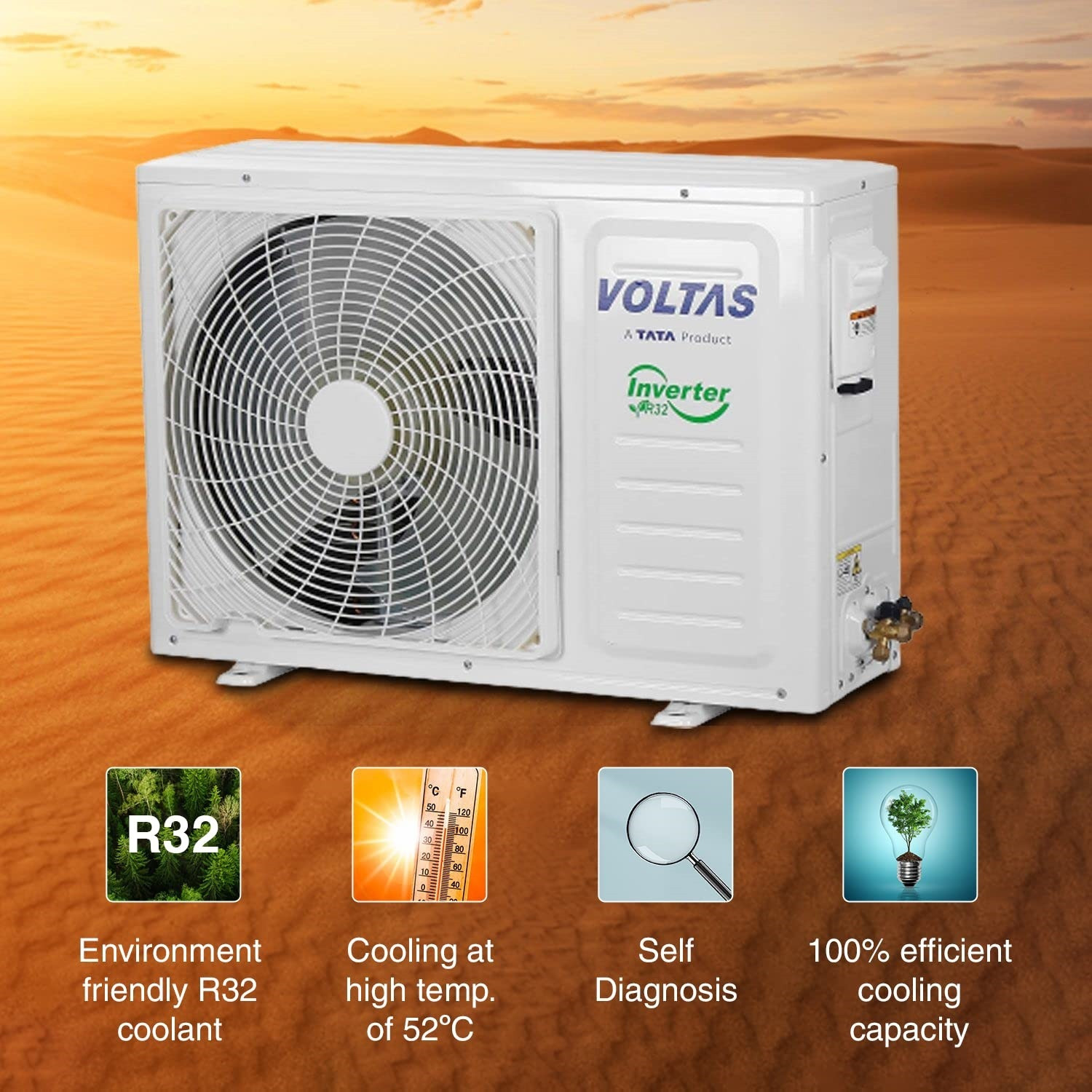 Image of Voltas 2023 Model 2 Ton 3 Star Split Inverter AC
