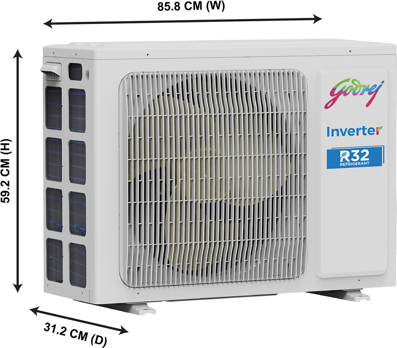 Image of Godrej 2023 Model 1 Ton 5 Star Split Inverter i-sense Technology with Blue Fin Anti Corrosive Coating AC