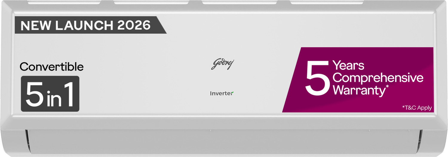 Image of Godrej 2018 Model 1.5 Ton 5 Star Window Fixed Speed AC (GWC 18DTC5-WSA, White)