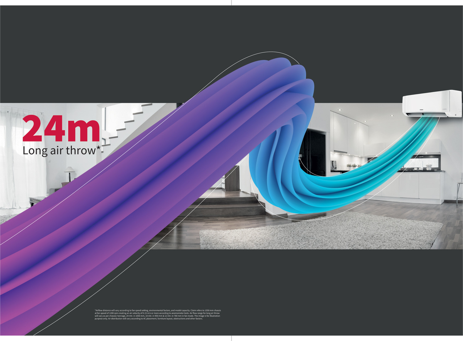 Image of Hitachi 2023 Model 1 Ton 3 Star Split Soft dry Silent Air Ambience Light R 32 AC