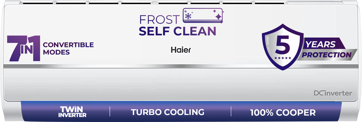 Haier 1 Ton 3 Star AC Dual Inverter with Microbial Filter