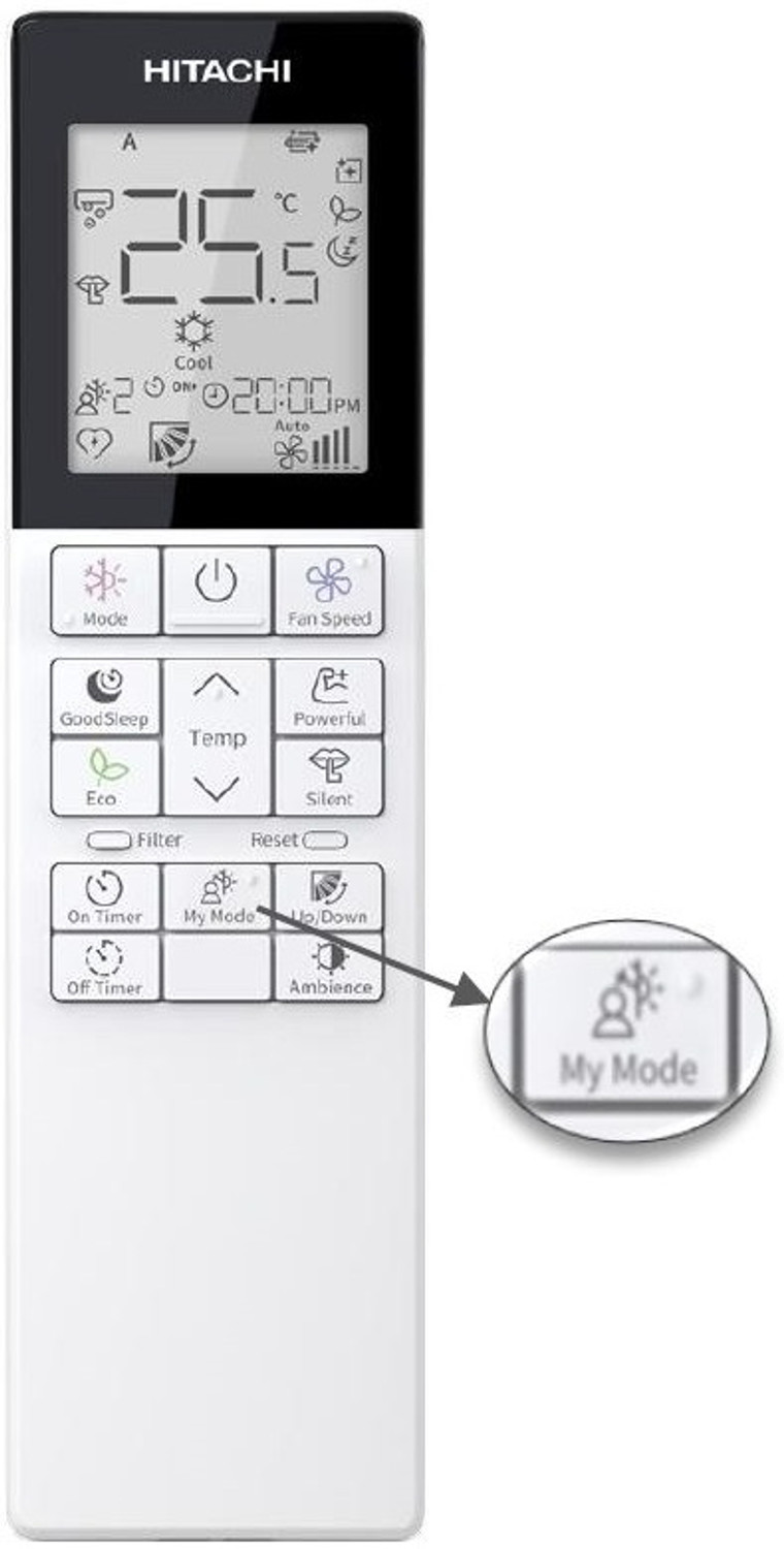 Image of Hitachi 2023 Model 1 Ton 3 Star Split Soft dry Silent Air Ambience Light R 32 AC