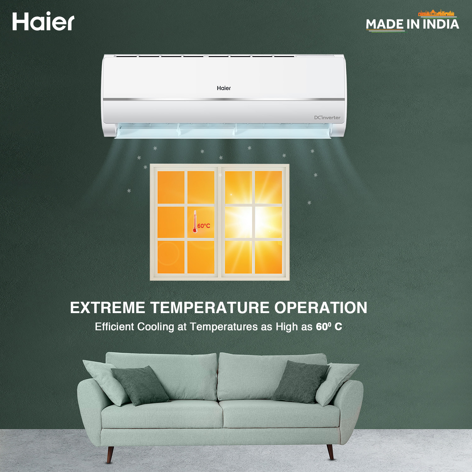 Image of Haier 2023 Model 1.5 Ton 3 Star Split Inverter Cooling at Extreme Temperature, Super Anti-corrosion AC