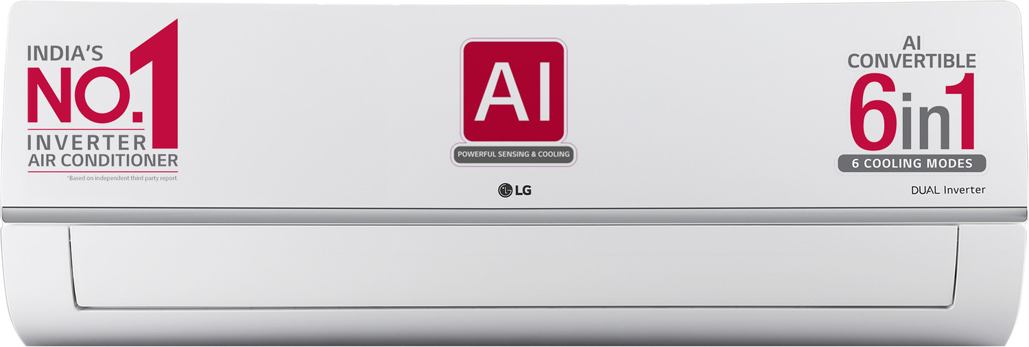Image of LG 2023 Model 1.5 Ton 5 Star Split Inverter AI Convertible 6-in-1 Cooling , HD Filter with Anti-Virus Protection AC