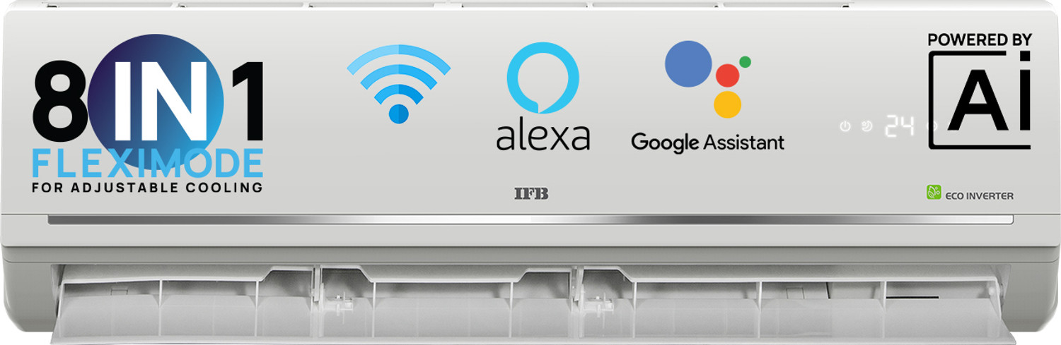 IFB 1.5 Ton 5 Star Split Inverter AC with Wi-fi Connect - White