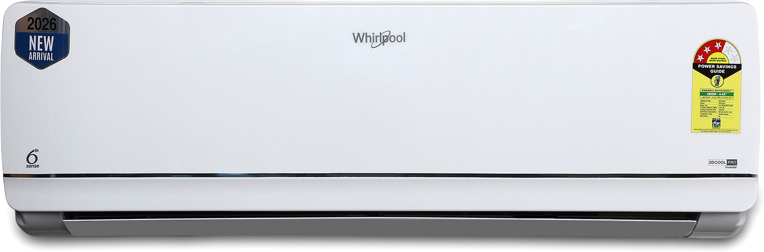 Image of Whirlpool 2026 Model 1 Ton 3 Star Split Inverter AC (41499, White)