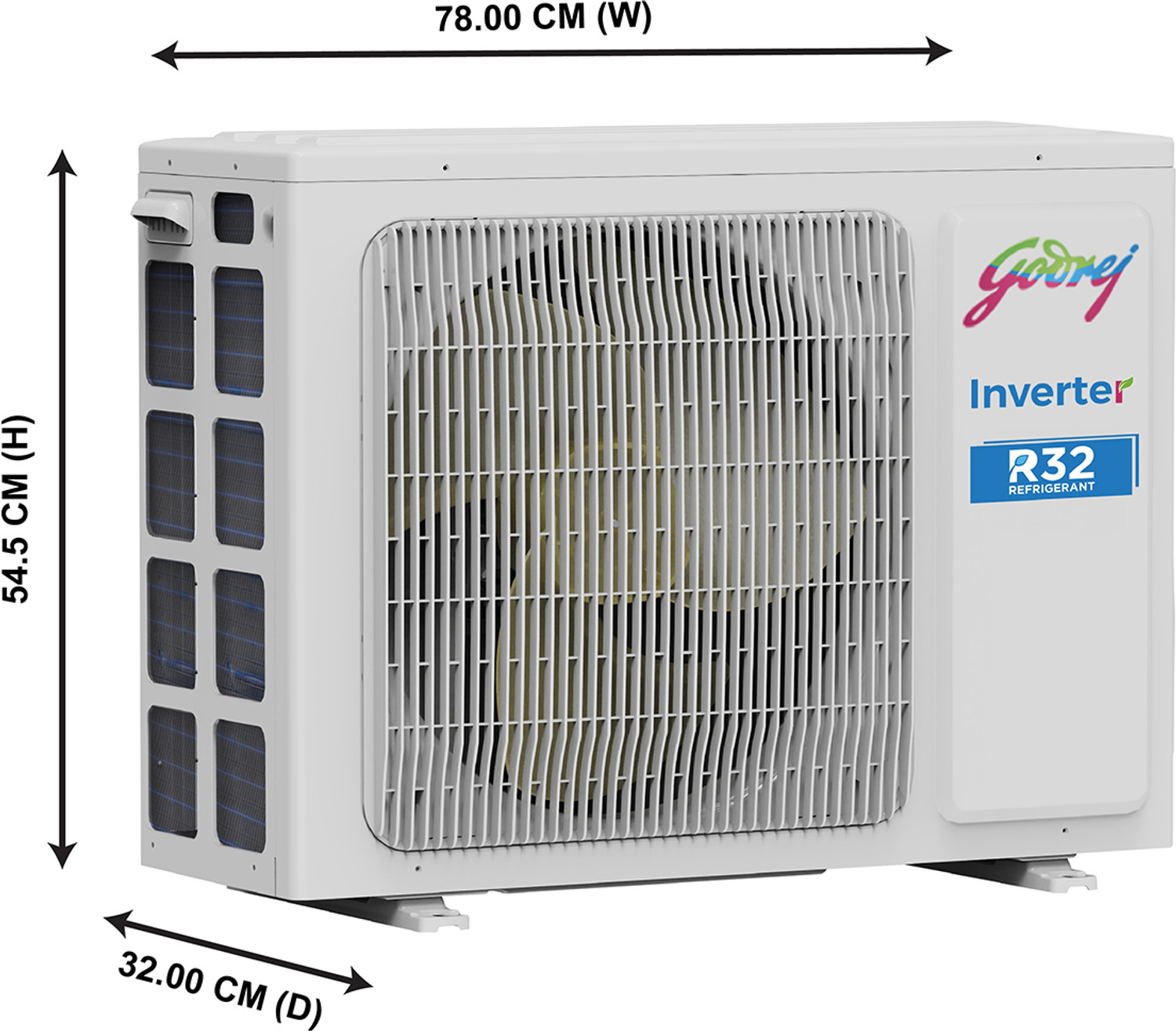 Image of Godrej 2024 Model 1 Ton 3 Star Split Inverter i-sense Technology with Blue Fin Anti Corrosive Coating AC