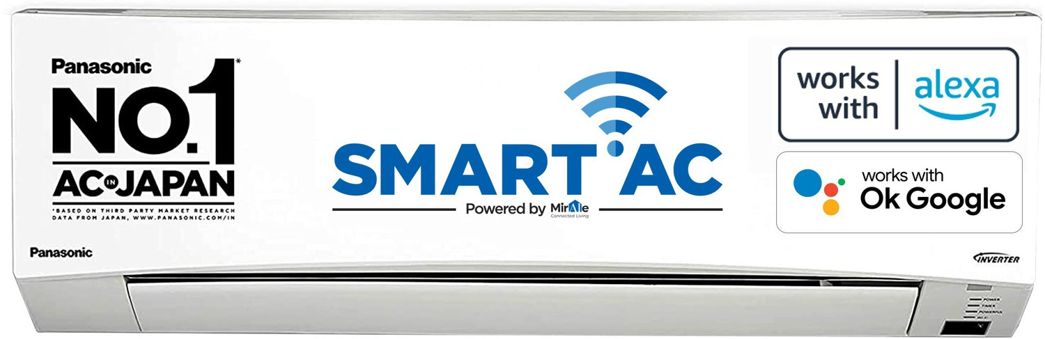 Image of Panasonic 1 Ton 5 Star Split Inverter AC with Wi-fi Connect - White (CS /CU-NU12XKYW5A, Copper Condenser)