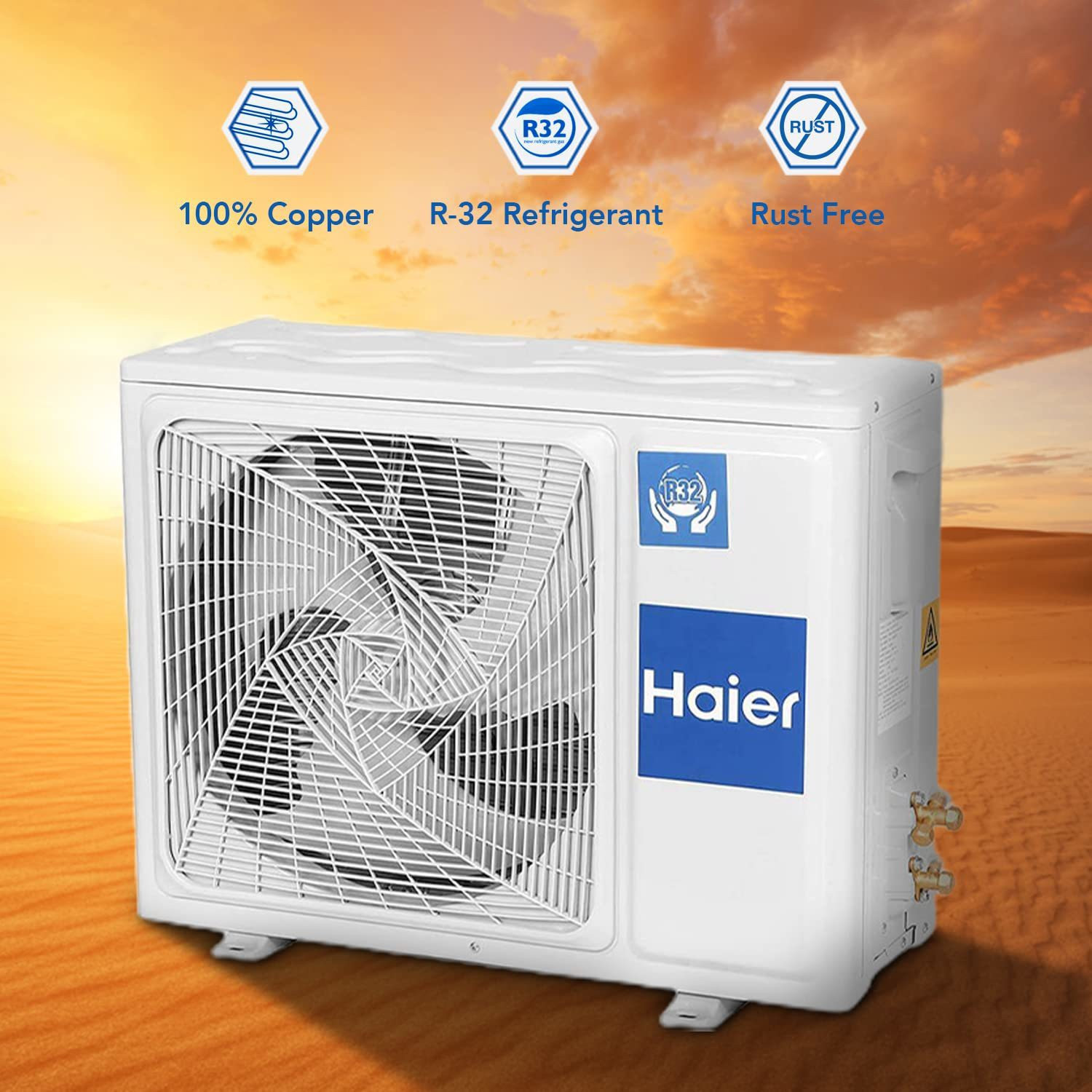 Image of Haier 2023 Model 1 Ton 3 Star Split Inverter Cooling at Extreme Temperature, Super Anti-corrosion AC