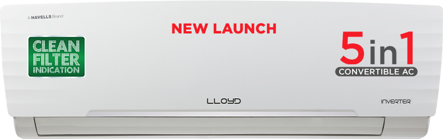 Lloyd 1.5 Ton 5 Star Split Inverter AC - White
