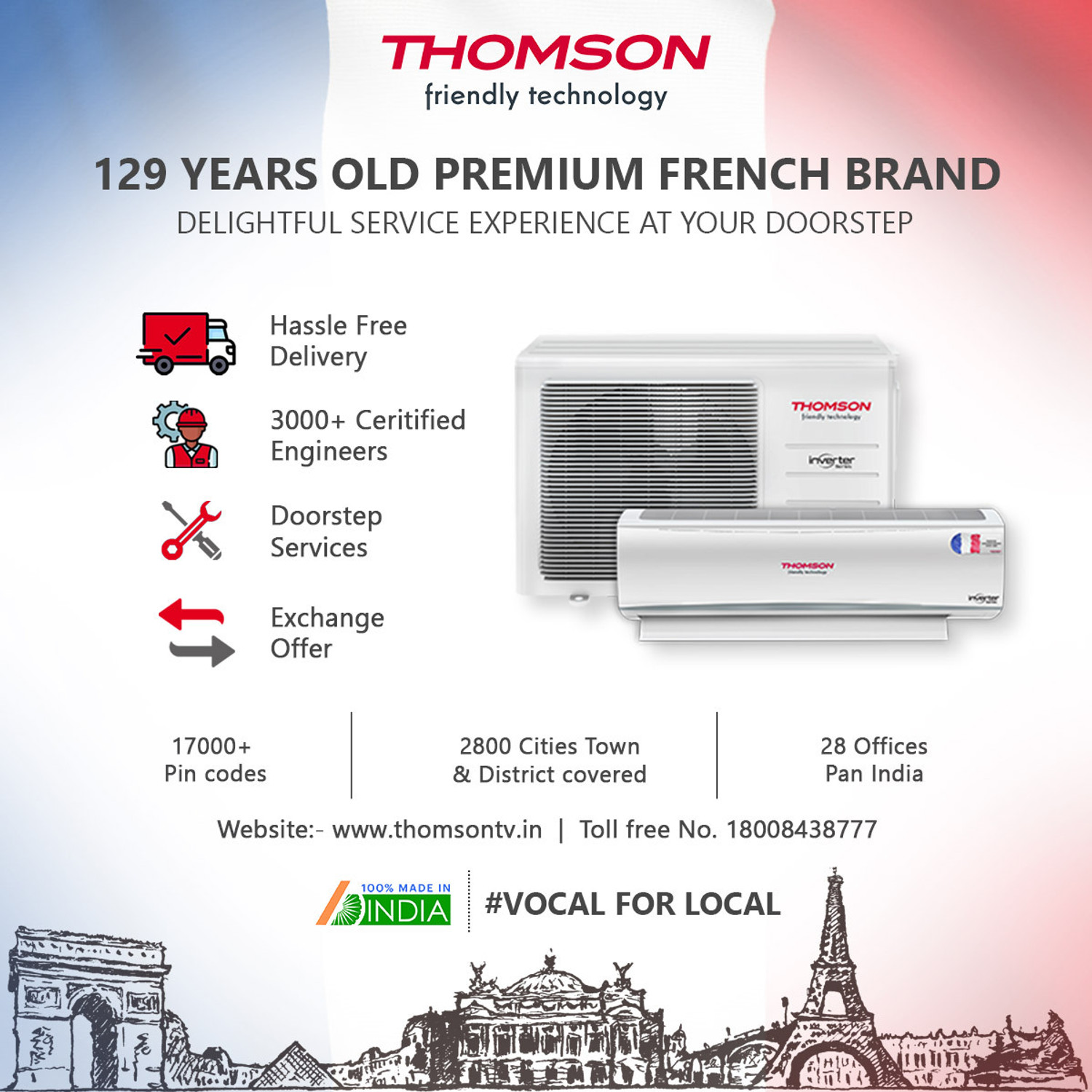 Image of Thomson 2023 Model 2 Ton 3 Star Split Inverter AC