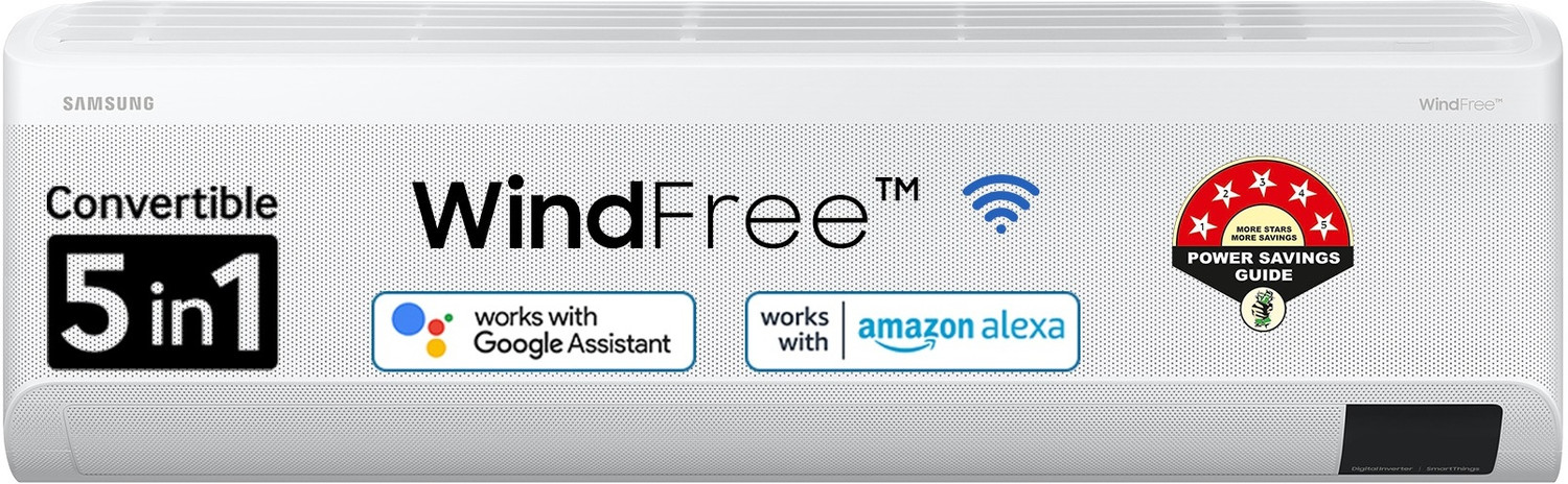 Image of Samsung 2023 Model 1.5 Ton 5 Star Split Inverter with Wi-fi WindFree Technology AC